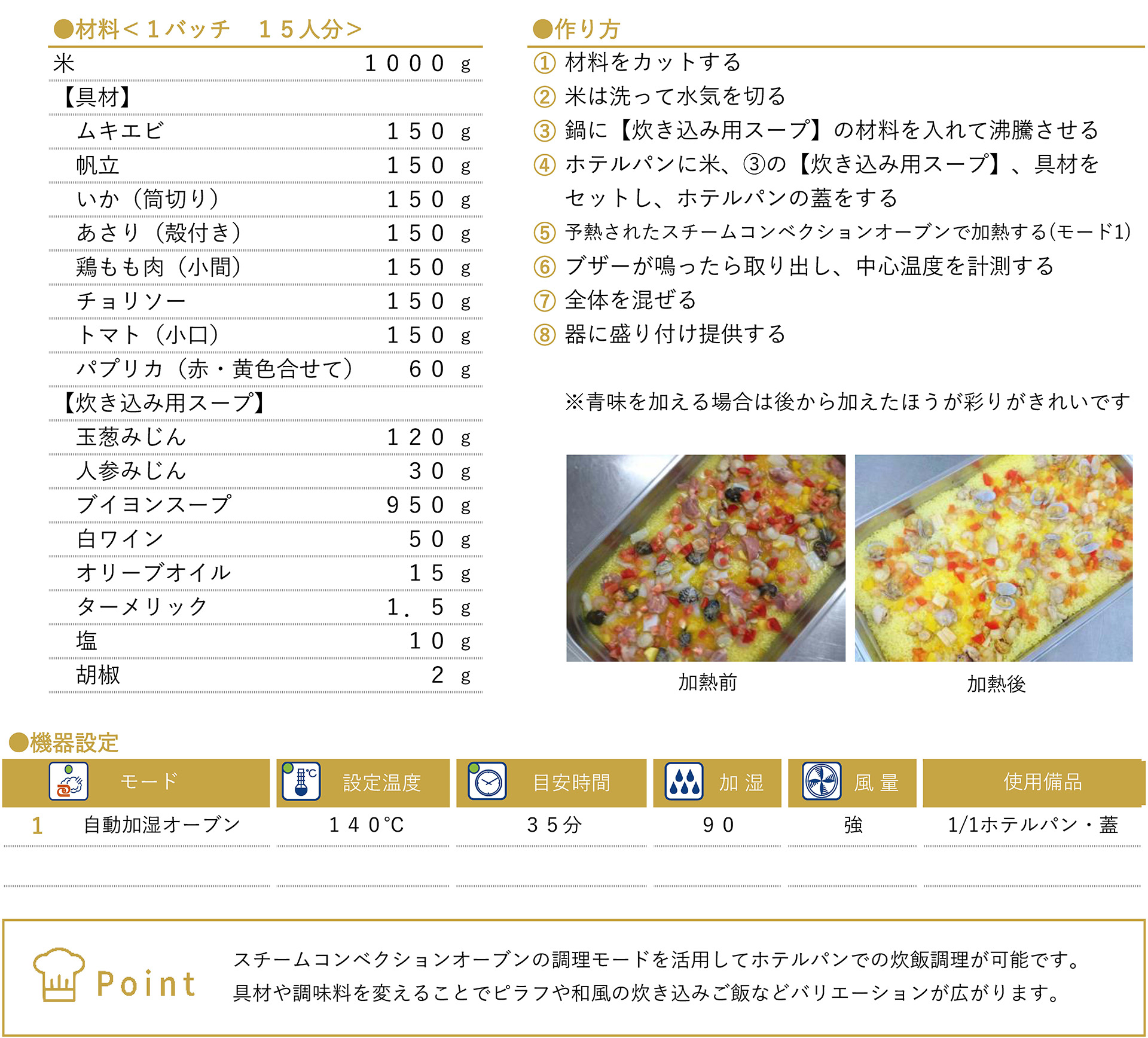 パエリア風炊き込みごはんのレシピ