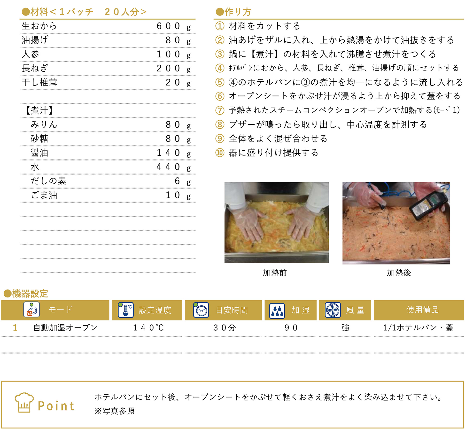 おからの炒り煮のレシピ