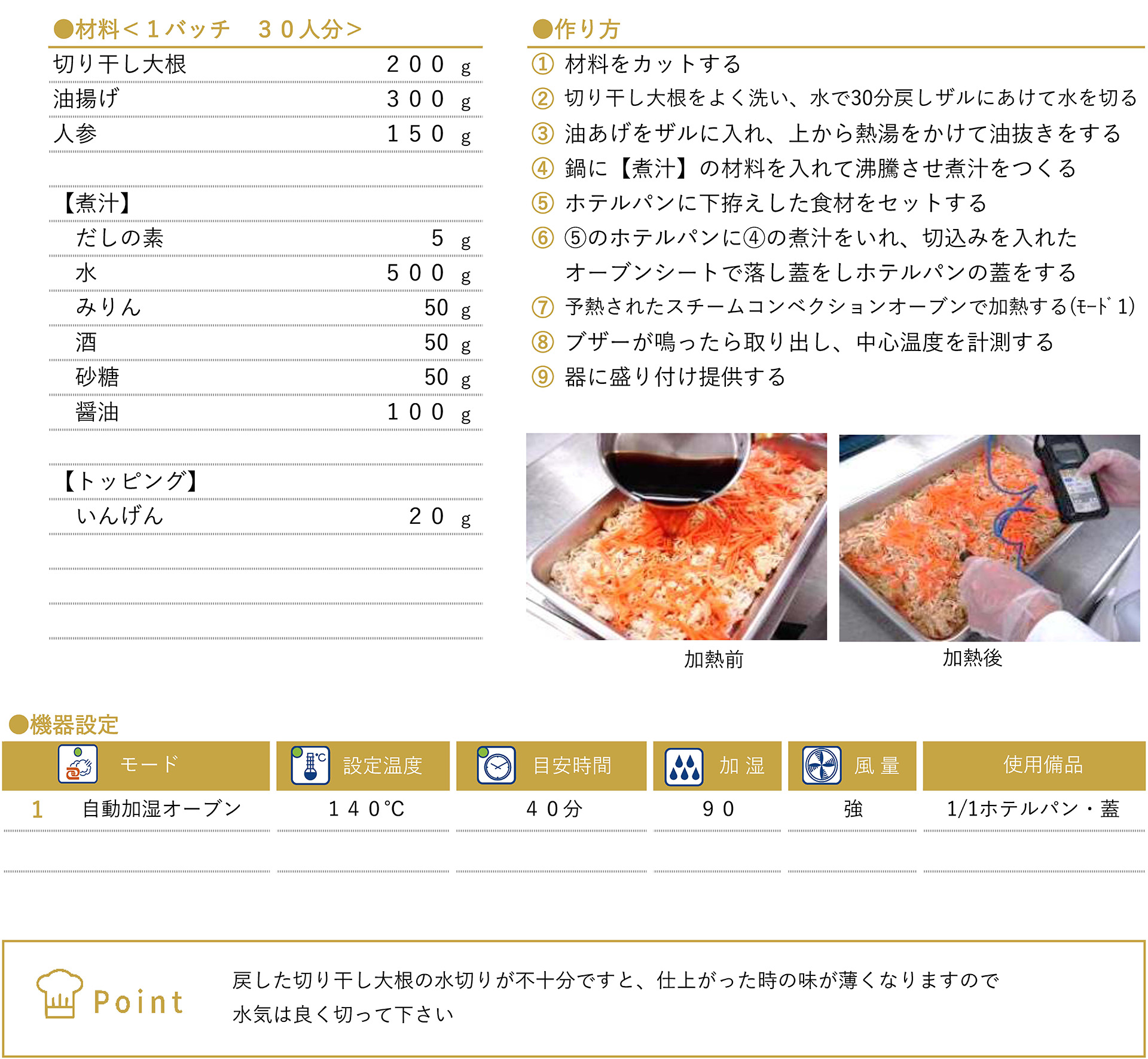 切り干し大根煮のレシピ