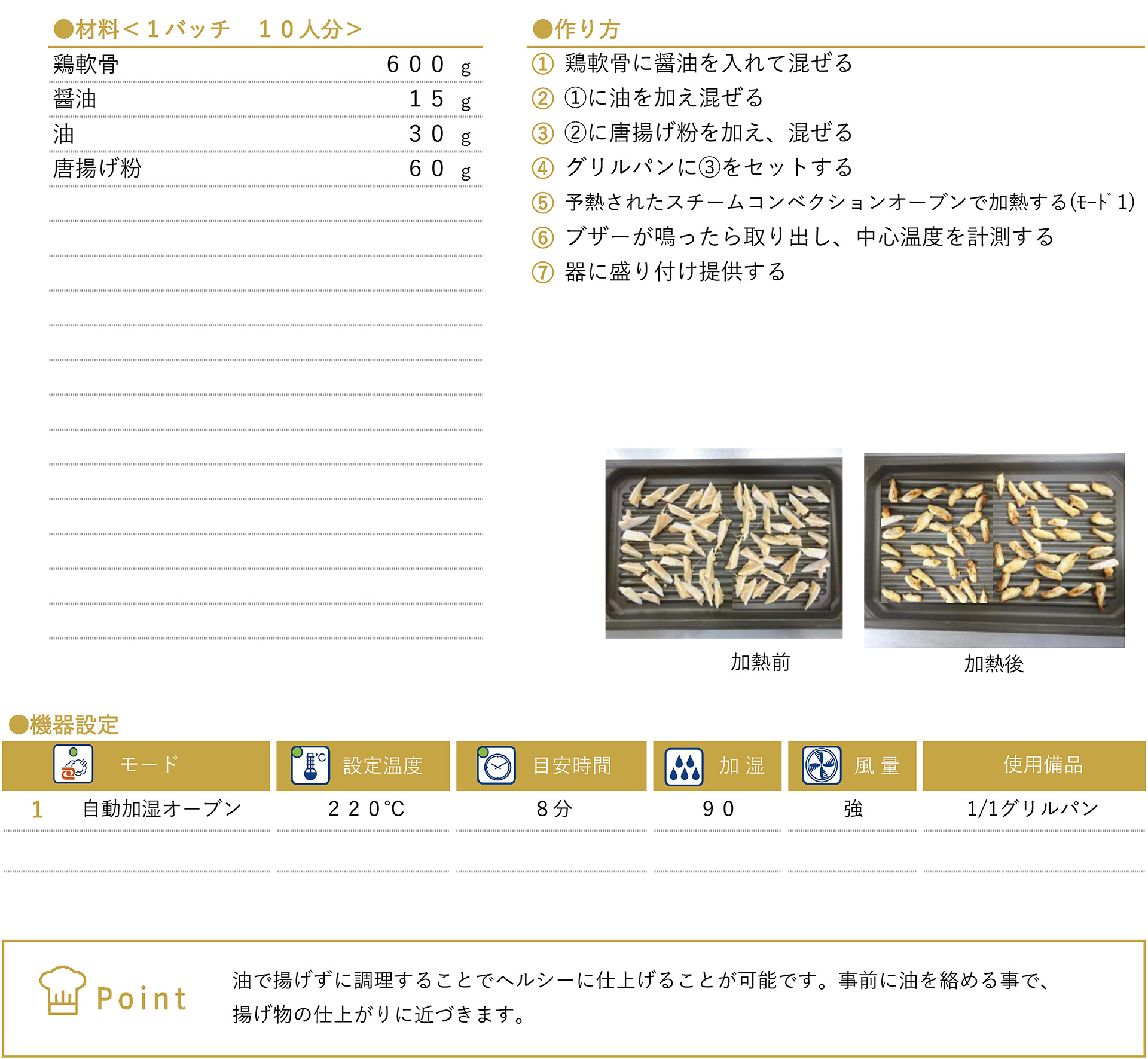 鶏軟骨の唐揚げ風のレシピ