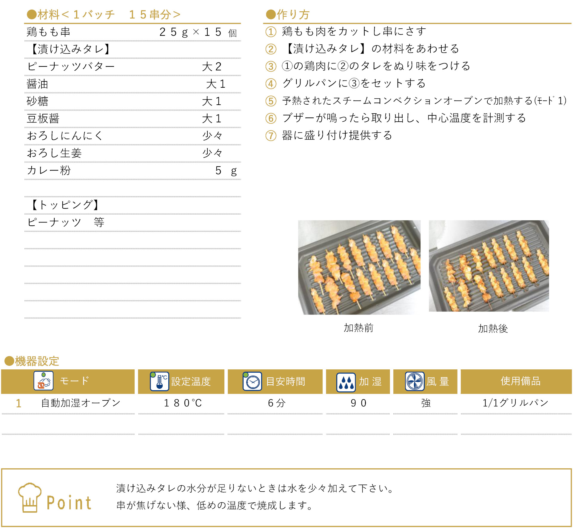 サテ インドネシア風焼き鳥のレシピ