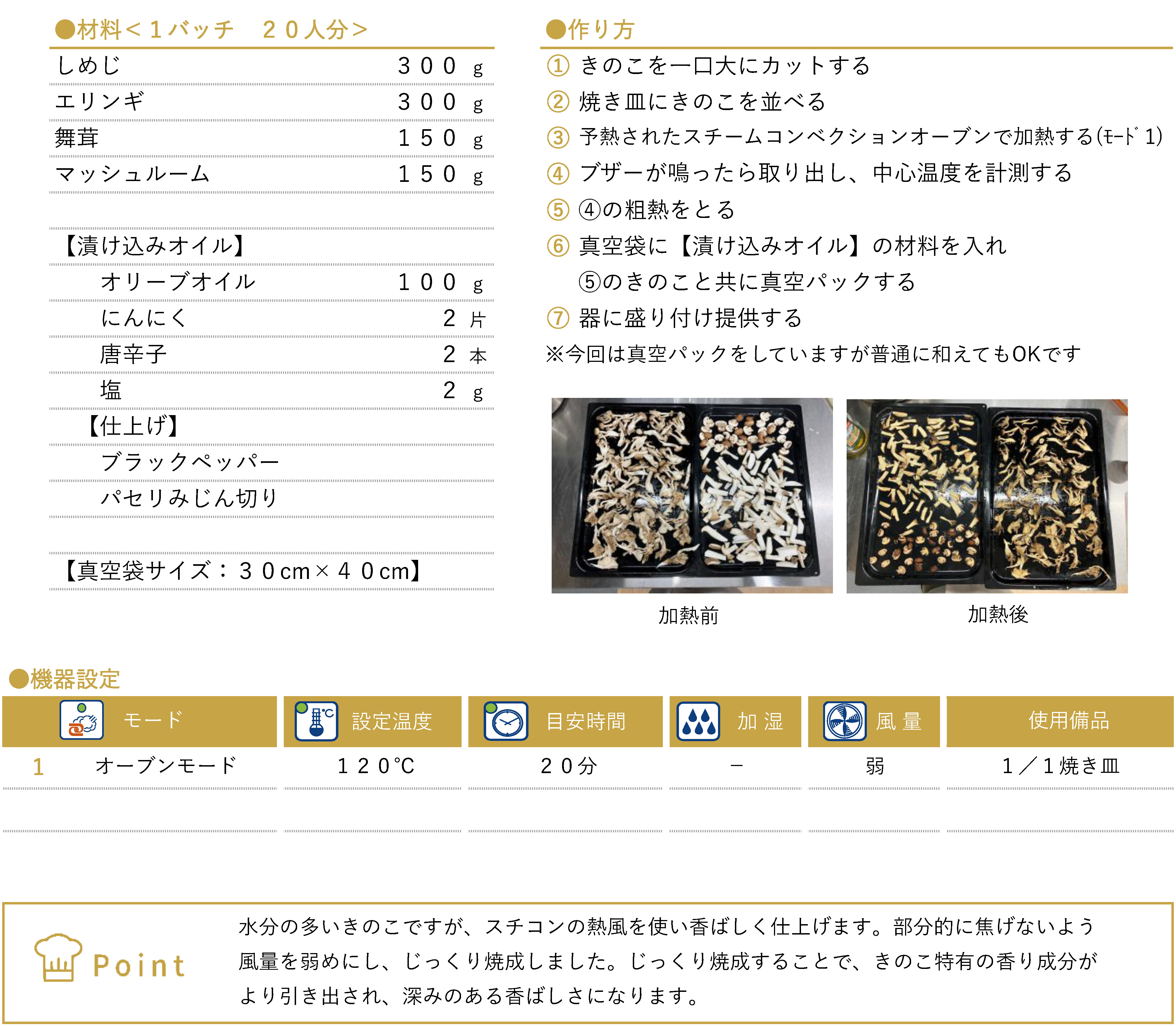 香ばしきのこのオイル漬けのレシピ