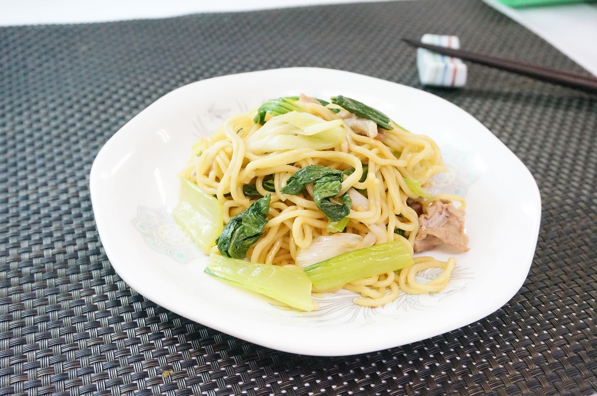 豚と青梗菜のオイスターソース焼きそばの画像